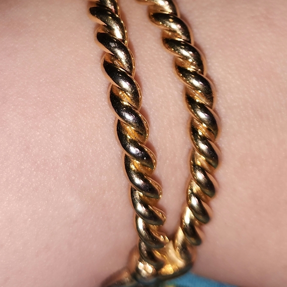 Chrisitan Dior Stamped ☆MCM☆ Gold Plated Bracelet *SOLID/HEAVY* - Picture 11 of 14